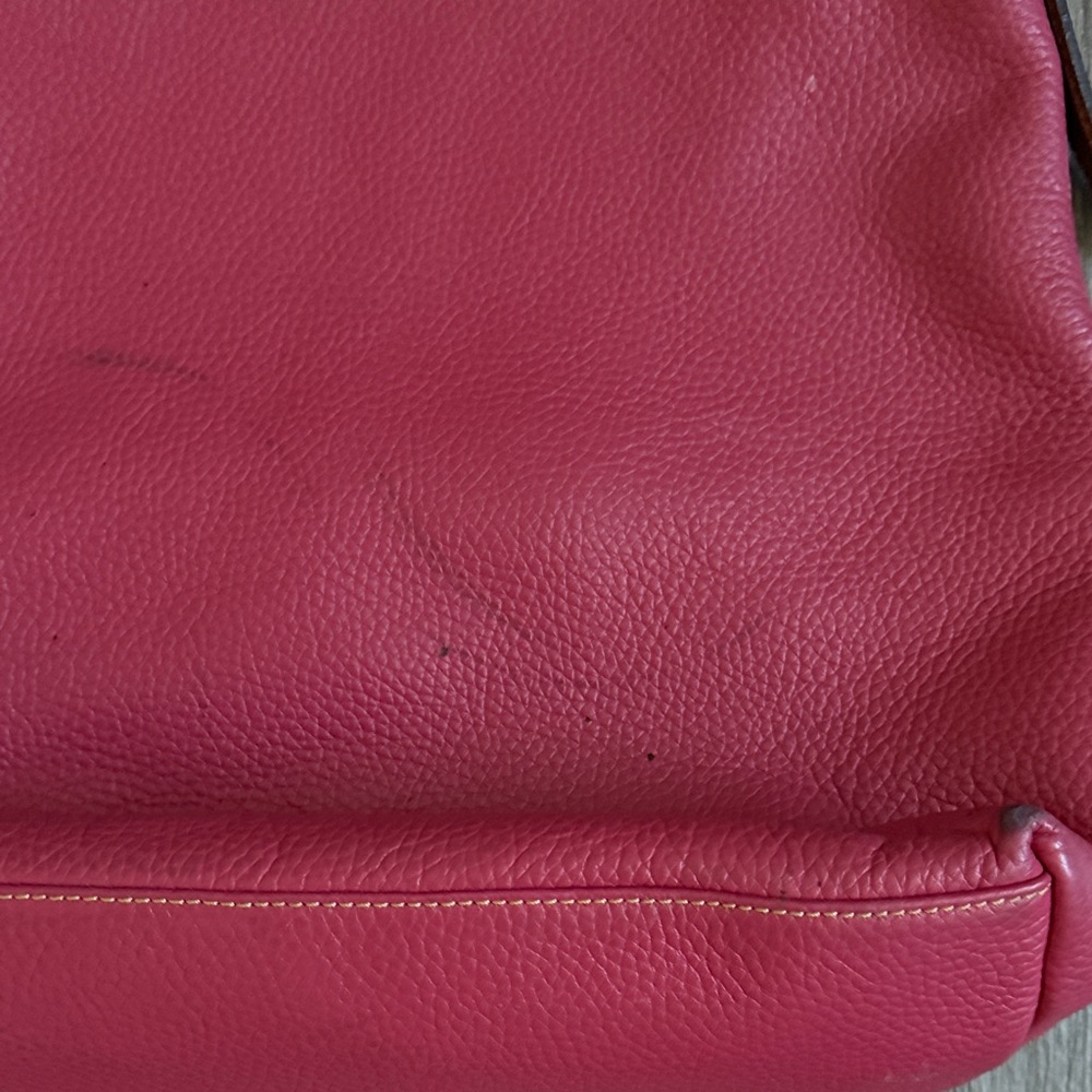 Dooney & Bourke Pink Leather Shoulder Bag - Picture 4 of 12
